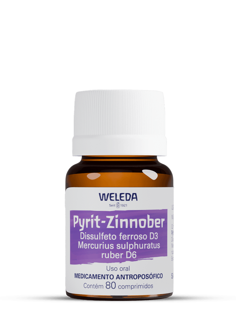 Frasco-do-Pyrit-Zinnober-Weleda-80-comprimidos-para-tratamento-de-inflamacoes-como-amigdalite-laringite-e-traqueite.