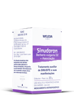 Cartucho-de-Sinudoron-Weleda-globulos-para-tratamento-auxiliar-de-sinusite-e-suas-manifestacoes.