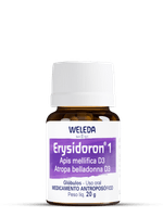 Frasco-de-Erysidron-Weleda-globulos-para--tratamento-de--inflamacoes-agudas-e-modulacao-da-febre.