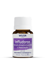 Frasco-do-Infludoron-Weleda-globulos-para-tratamento-auxiliar-de-gripes-resfriados-e-sintomas.