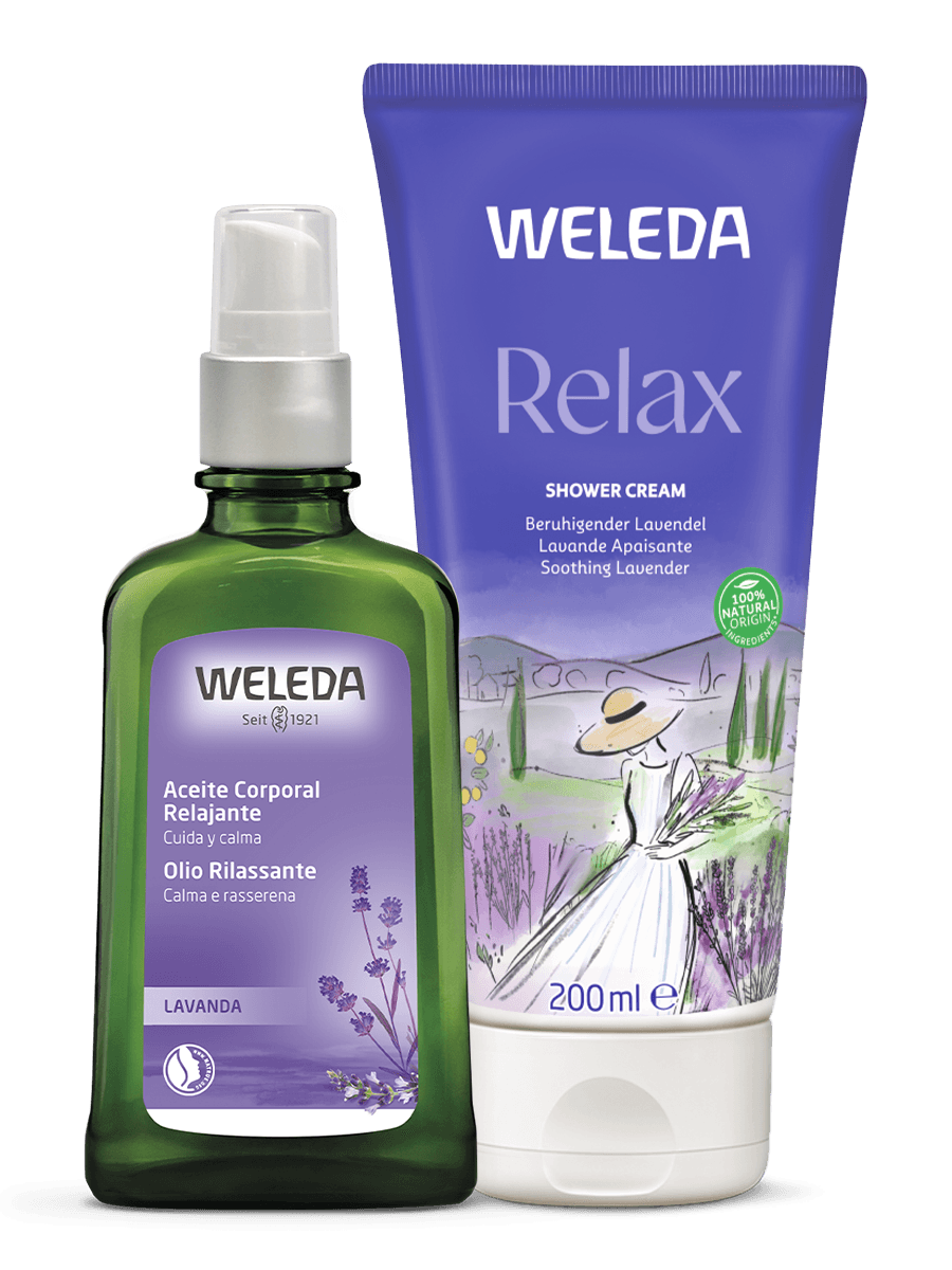 Kit Relaxante: Óleo Relaxante e Creme de Banho Relax - Weleda