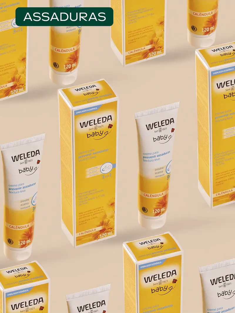 Varios cremes Weleda de 120ml para Assaduras