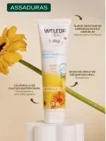 Weleda Baby Creme para Assaduras de Calendula 120ml_ formula com oxido de zinco natural, oleos vegetais e calendula sustentavel para maxima protecao
