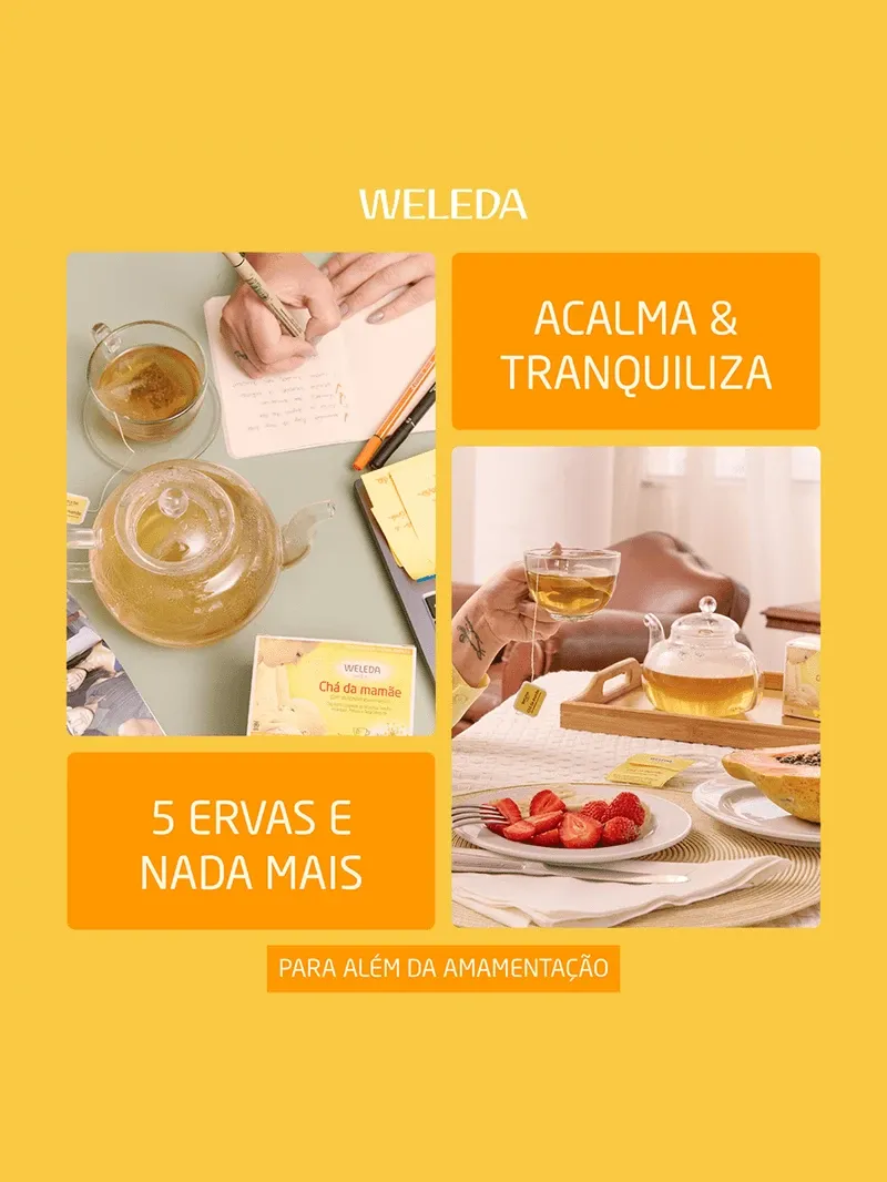 Weleda Cha da Mamae 5 ervas que acalmam e tranquilizam, para alem da amamentacao