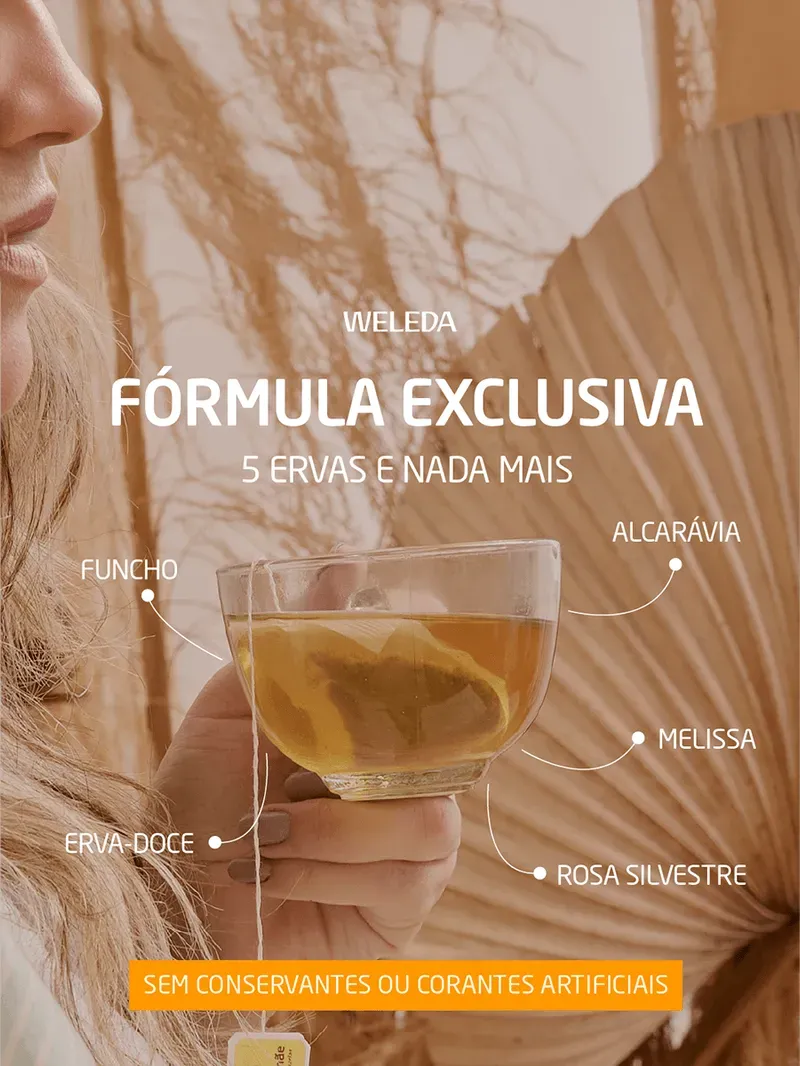 Formula exclusiva de ervas Weleda