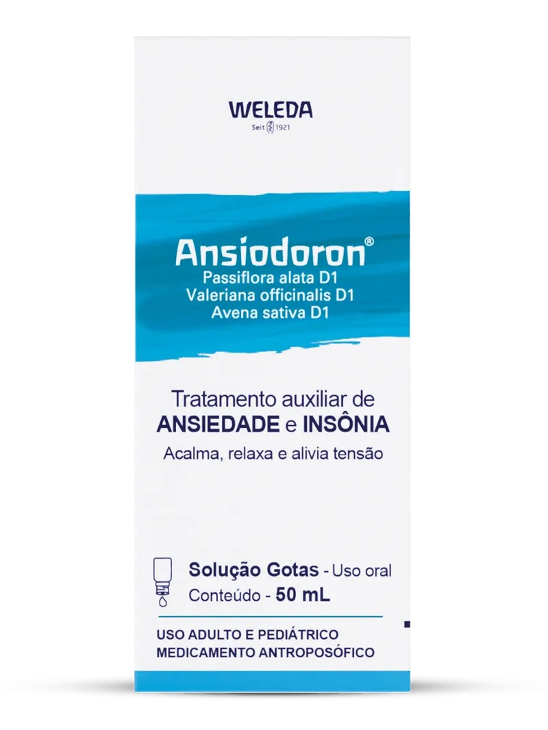 Weleda Ansiodoron Solucao Gotas_ tratamento auxiliar para ansiedade e insonia que acalma, relaxa e alivia a tensao