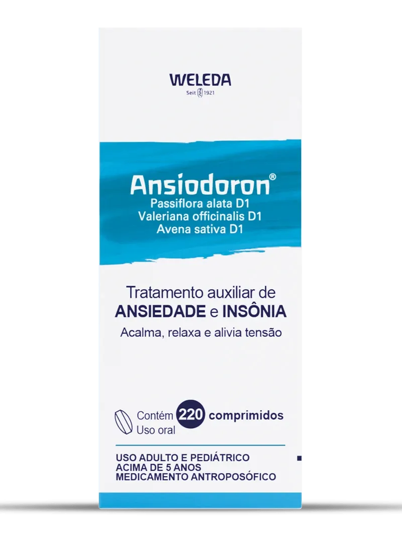 Weleda Ansiodoron_ tratamento auxiliar para ansiedade e insonia que acalma, relaxa e alivia a tensao