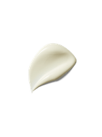 Pequena-quantidade-de-creme-branco-espalhado-sobre-um-fundo-neutro-com-textura-suave-e-cremosa.-