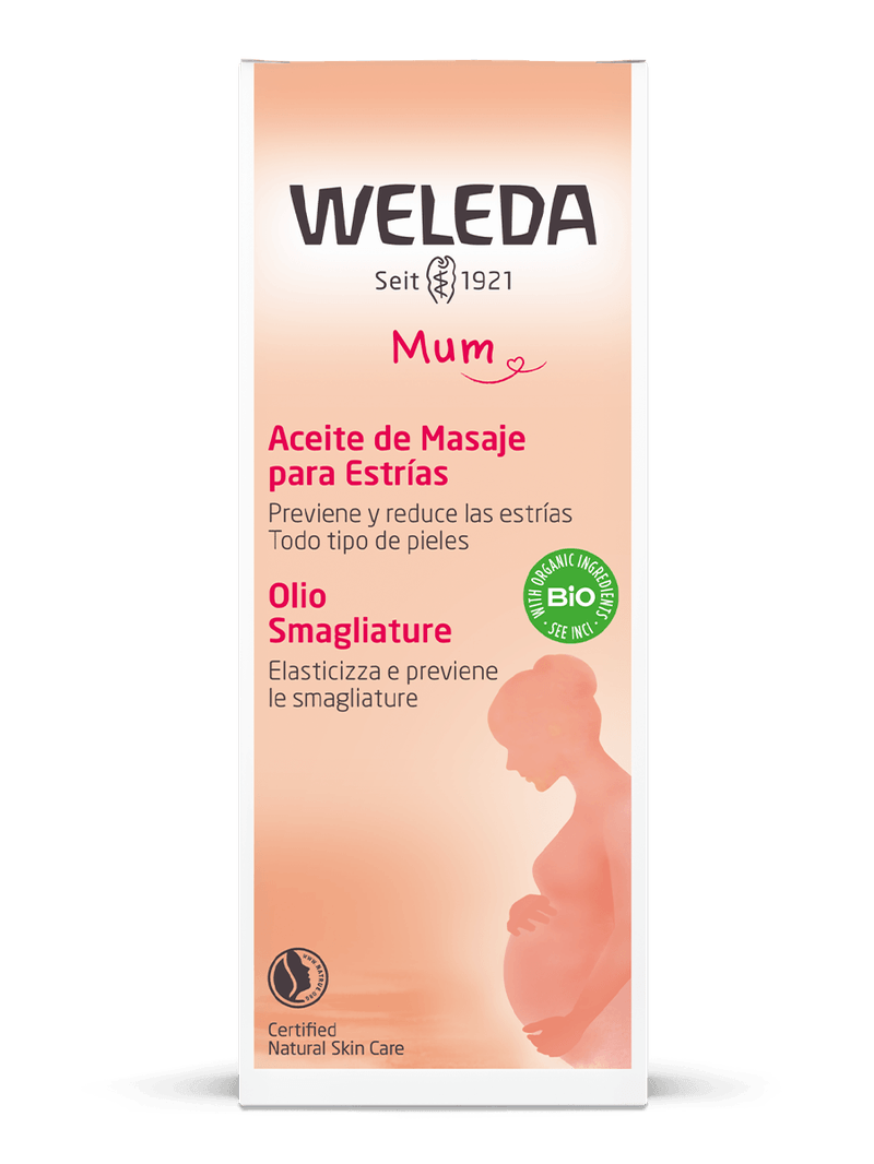 Embalagem-do-oleo-corporal-para-prevencao-de-estrias-Weleda-Mum-indicado-para-prevenir-e-reduzir-estrias-adequado-para-todos-os-tipos-de-pele.